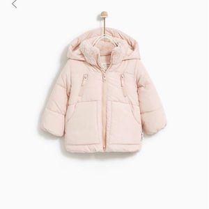 Zara puffer coat 12/18M
